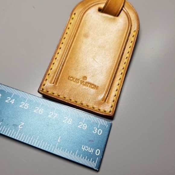 Louis Vuitton Vachetta leather Luggage tag  /France - Picture 6 of 11